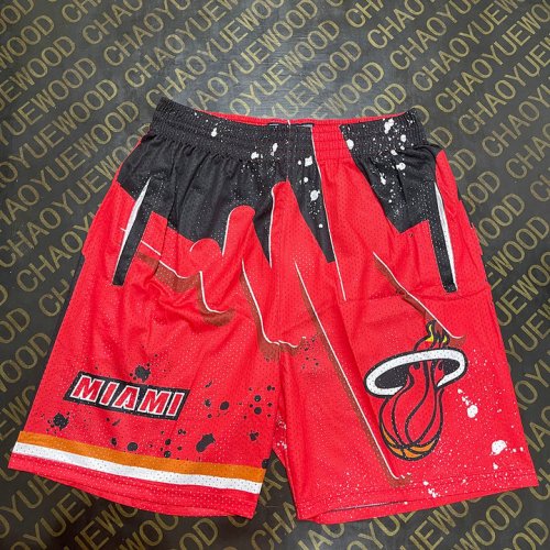 NBA Miami Heat M&N shorts Rouge